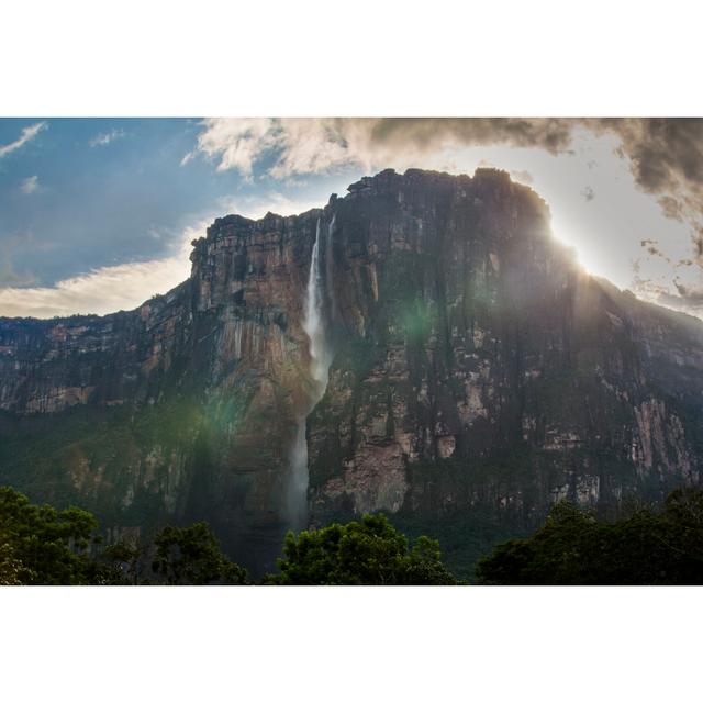 Angel Falls by TonyOberstar - Wrapped Canvas Print Union Rustic Size: 81cm H x 122cm W x 3.8cm D on Productcaster.