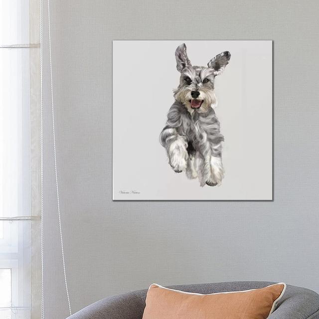 Schnauzer by Vicki Newton - Wrapped Canvas Print Latitude Run Size: 66.04cm H x 66.04cm W x 3.81cm D on Productcaster.