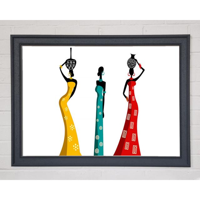 African Women - Single Picture Frame Art Prints Bloomsbury Market Size: 29.7cm H x 42cm W x 1.5cm D on Productcaster.