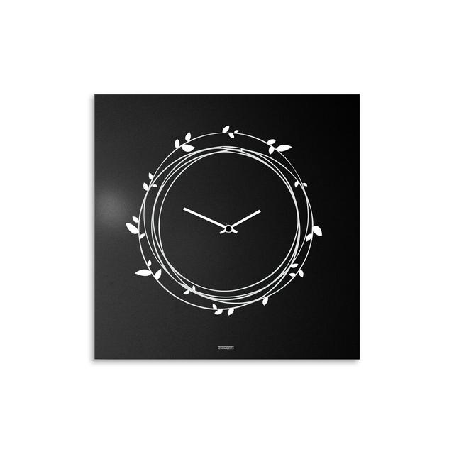 Dursley Wall Clock Brayden Studio Colour: Black/White on Productcaster.