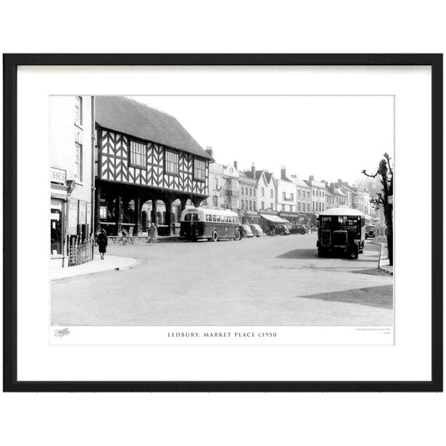 'Ledbury, Market Place C1950' by Francis Frith - Picture Frame Photograph Print on Paper The Francis Frith Collection Size: 60cm H x 80cm W x 2.3cm D on Productcaster.