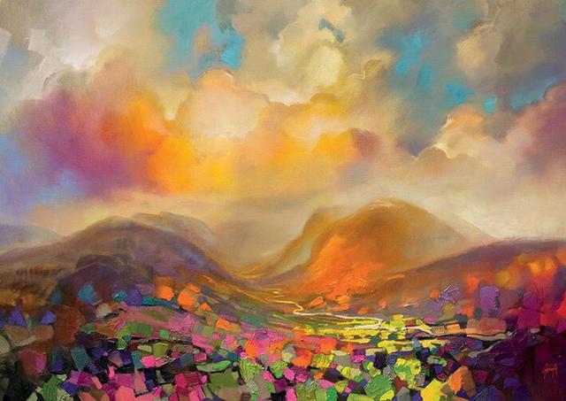 'Nevis Range Colour' by Scott Naismith - Painting Print East Urban Home Size: 60cm H x 80cm W, Format: Linen on Productcaster.