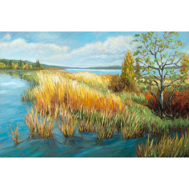 Marsh Edge by A. A. Pfannmuller - Wrapped Canvas Art Prints Rosalind Wheeler Size: 30cm H x 46cm W on Productcaster.