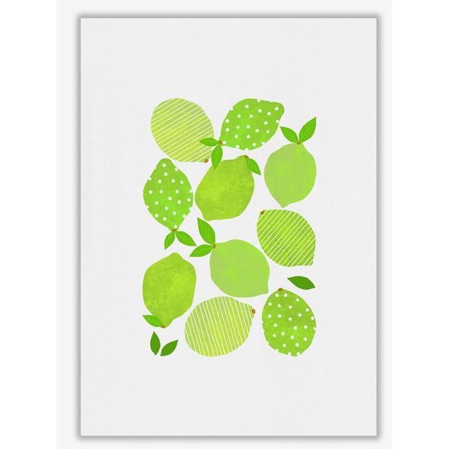 Lime Crowd - Print East Urban Home Size: 60 cm H x 42 cm W x 1 cm D, Format: No Frame on Productcaster.