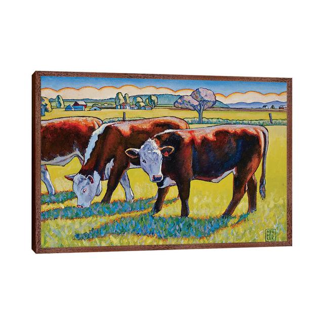 Prairie Lunch von Stacey Neumiller - Galerie-verpackte Leinwand Giclée auf Leinwand Sommerallee Format: Klassischer Holzrahmen, Größe: 45,72 cm H x 66 on Productcaster.