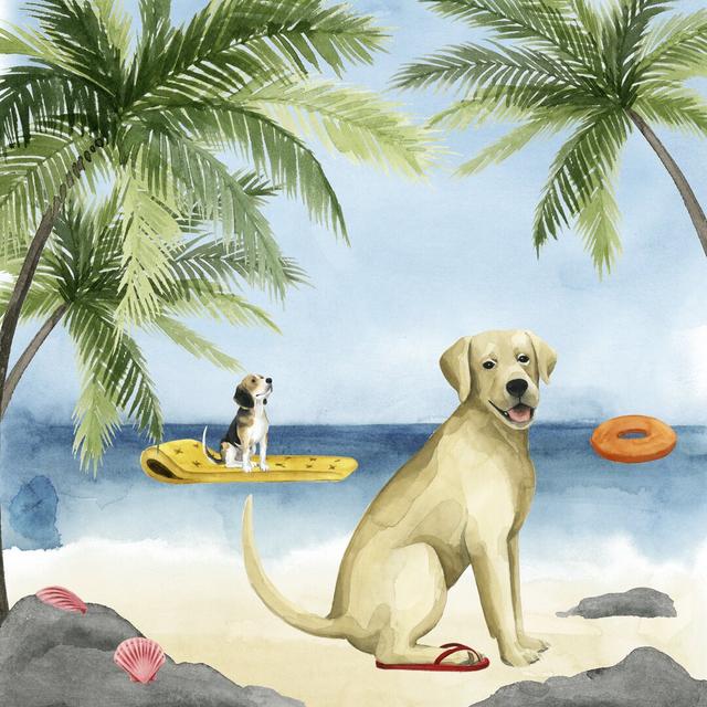 Dogs On Deck II Highland Dunes Size: 91cm H x 91cm W on Productcaster.