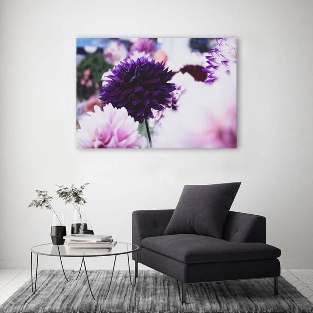 Leinwandbild Dahlia Flowers Nature Ebern Designs Größe: 80 cm H x 120 cm B on Productcaster.