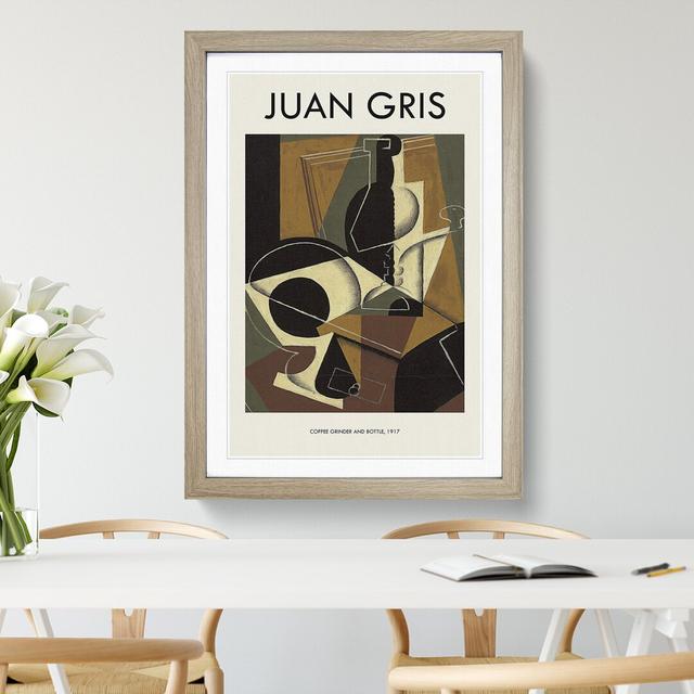 Cafe Moulin by Juan Gris - Picture Frame Art Prints East Urban Home Frame Option: Oak, Size: 65cm H x 48cm W x 2cm D on Productcaster.