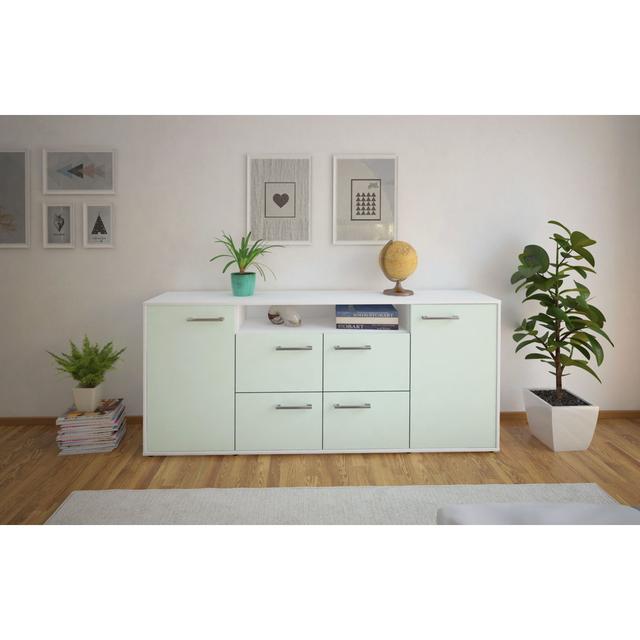 Liseli 180cm Wide Sideboard 17 Stories Colour: Mint/White on Productcaster.