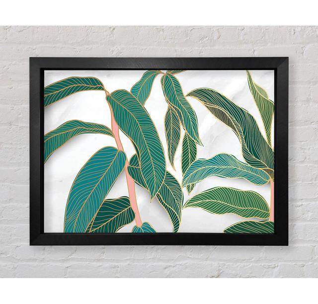 The Leaves Of A Branch - Single Picture Frame Art Prints Bright Star Size: 100cm H x 141.4cm W on Productcaster.