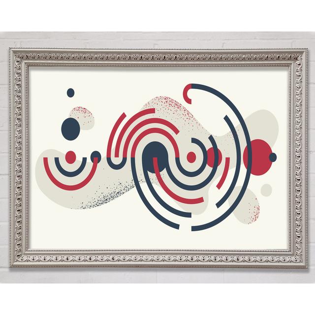 Circular Lines Of Space - Single Picture Frame Art Prints Bright Star Size: 100cm H x 141.4cm W x 3cm D on Productcaster.