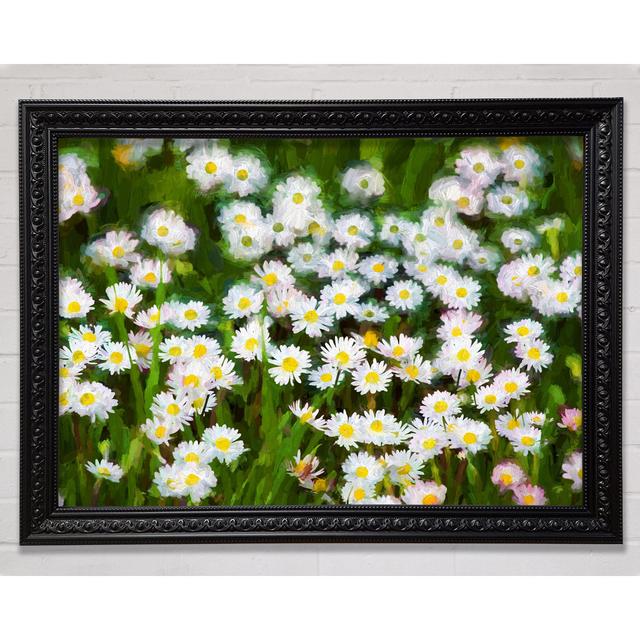 White Daisy Heaven - Single Picture Frame Art Prints Rosalind Wheeler Size: 59.7cm H x 84.1cm W on Productcaster.