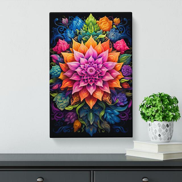 Mandala Tachisme - Print Latitude Vive Size: 50cm H x 35cm W x 3cm D on Productcaster.