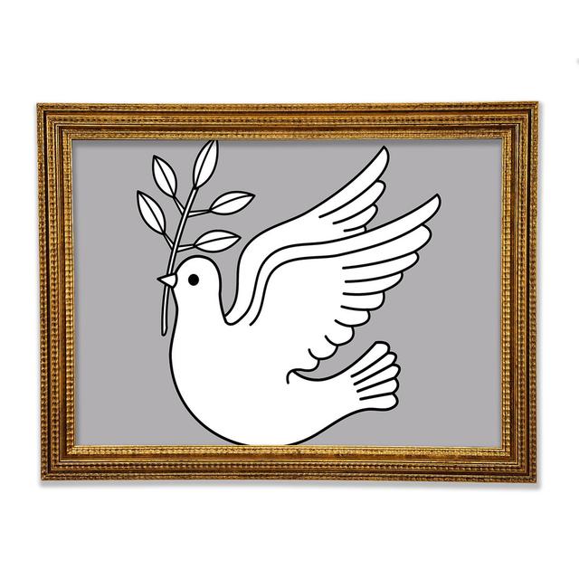 Peace Dove - Print Rosalind Wheeler Size: 29.7cm H x 42cm W x 3cm D on Productcaster.