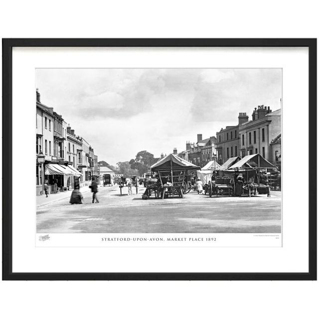 'Stratford-upon-Avon, Market Place 1892' by Francis Frith - Picture Frame Photograph Print on Paper The Francis Frith Collection Size: 45cm H x 60cm W on Productcaster.