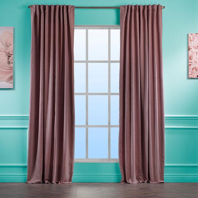 100% Blackout Thermal Extra Long & Extra Wide Decorative Curtain Single Panel Lilijan Home & Curtain Panel Size: 140cm Width x 375cm Drop, Curtain Col on Productcaster.