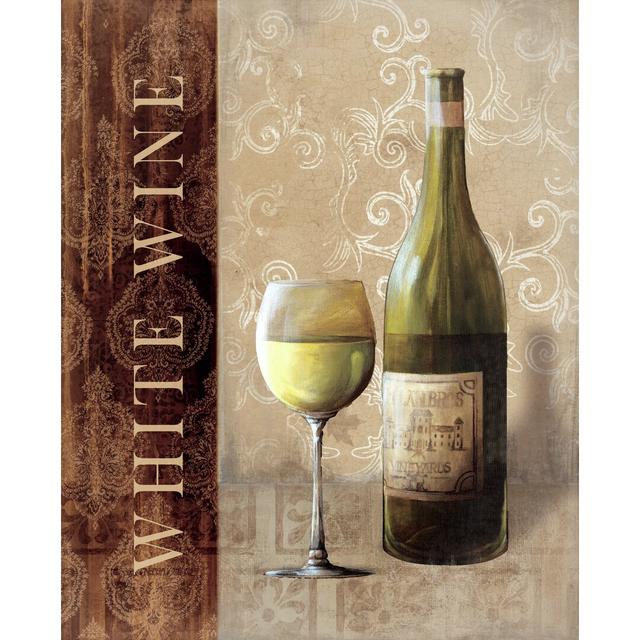 White Wine II - Wrapped Canvas Painting Print Astoria Grand Size: 30cm H x 20cm W x 3.8cm D on Productcaster.