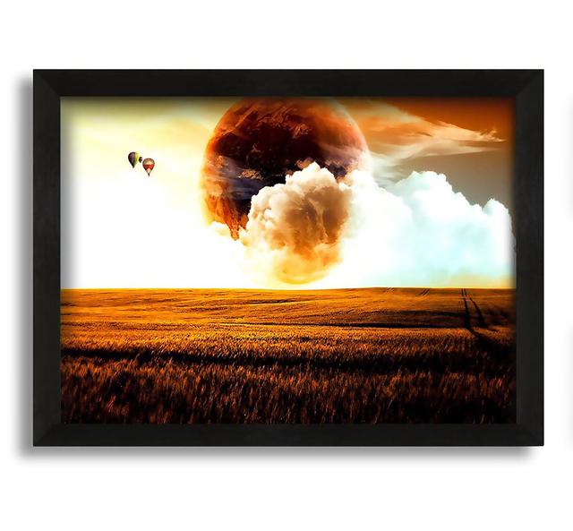 Second Earth - Picture Frame Graphic Art on Canvas Brambly Cottage Size: 30cm H x 42cm W x 10cm D on Productcaster.