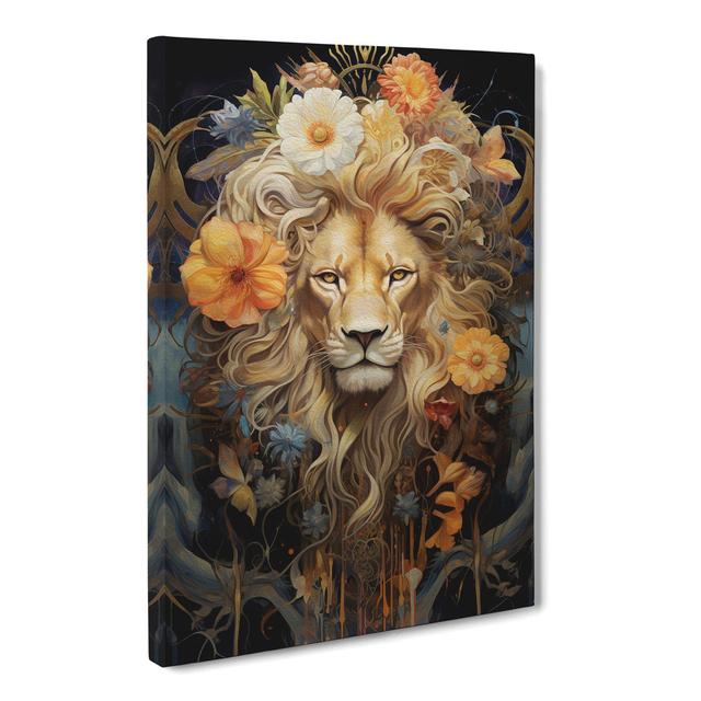 Leo Zodiac Contemporary - Wrapped Canvas Art Prints Latitude Vive Size: 50cm H x 35cm W x 3cm D on Productcaster.