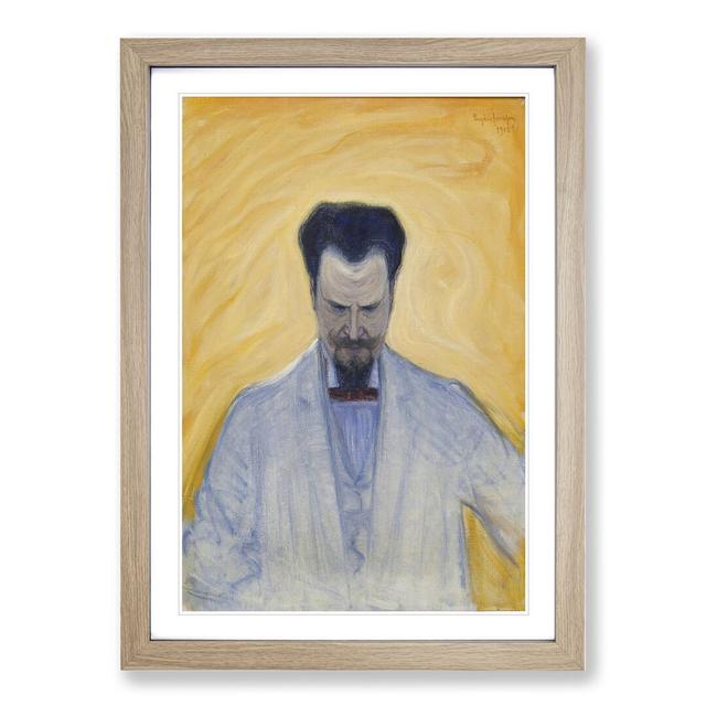 Portrait of Ernest Thiel by Eugene Jansson - Picture Frame Painting East Urban Home Frame Option: Oak Framed, Size: 65cm H x 48cm W x 2cm D on Productcaster.