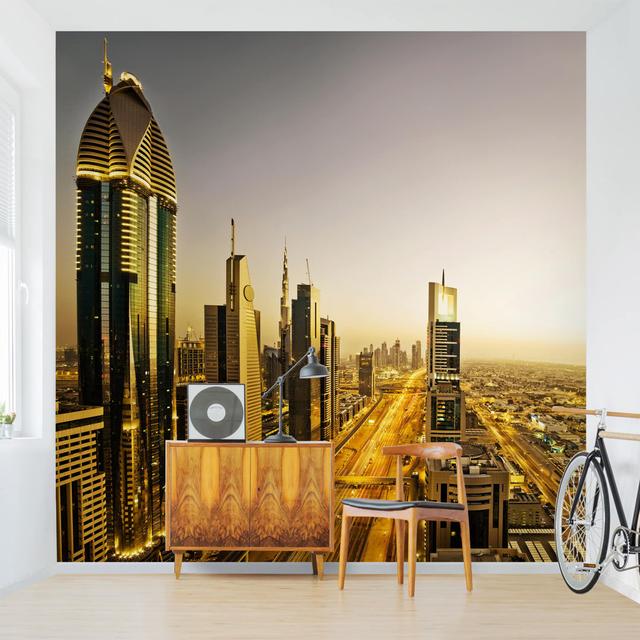 Matt Fototapete Goldenes Dubai 1,92 m x 192 cm East Urban Home on Productcaster.