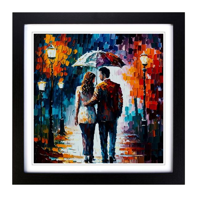 Lovers Palette Knife Painting No.1 - Print Marlow Home Co. Format: Black on Productcaster.