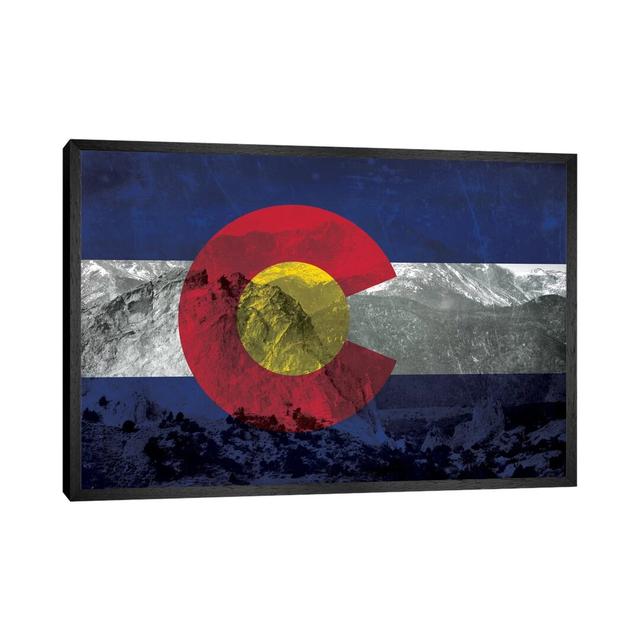 'Colorado (Pikes Peak)' by Ruane Manning - Wrapped Canvas Painting Print Ebern Designs Size: 45.72cm H x 66.04cm W x 3.81cm D, Format: Black Floater F on Productcaster.