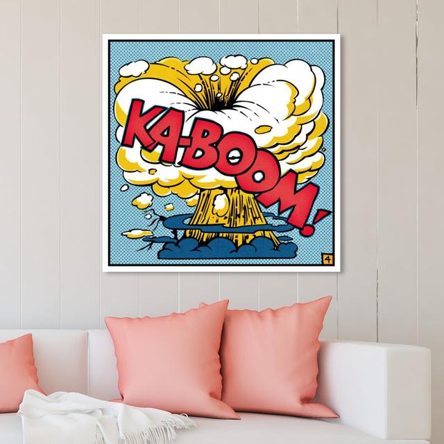 'Ka-Boom' Graphic Art Print on Canvas East Urban Home Size: 50.8 cm H x 50.8 cm W on Productcaster.