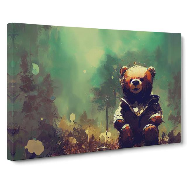 Teddy Bear Painting Vol.2 Abstract - Wrapped Canvas Graphic Art Maturi Size: 35cm H x 50cm W x 3cm D on Productcaster.