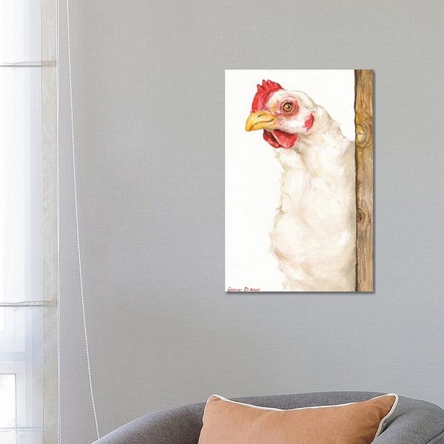 Chicken II by George Dyachenko - Wrapped Canvas Graphic Art Brambly Cottage Size: 66.04cm H x 45.72cm W x 1.9cm D on Productcaster.