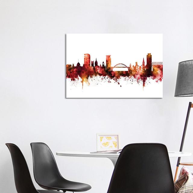 Sunderland, England Skyline by Michael Tompsett - Wrapped Canvas Gallery-Wrapped Canvas Giclée Latitude Run Size: 66.04cm H x 101.6cm W x 3.81cm D on Productcaster.