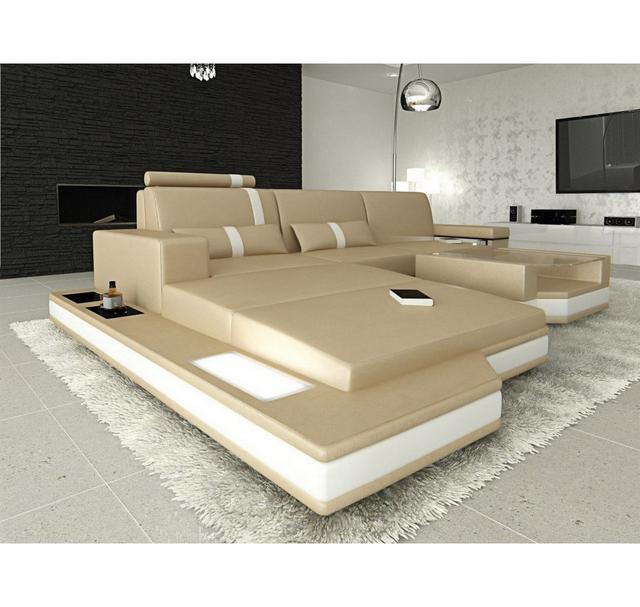 Ajahnae Leather Corner Sofa Ivy Bronx on Productcaster.