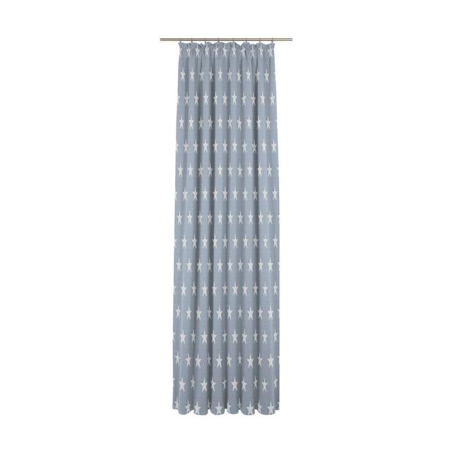 Marple Pencil Pleat Room Darkening Curtains Ebern Designs Dimensions per curtain: 135 W x 175 D cm, Colour: Blue on Productcaster.