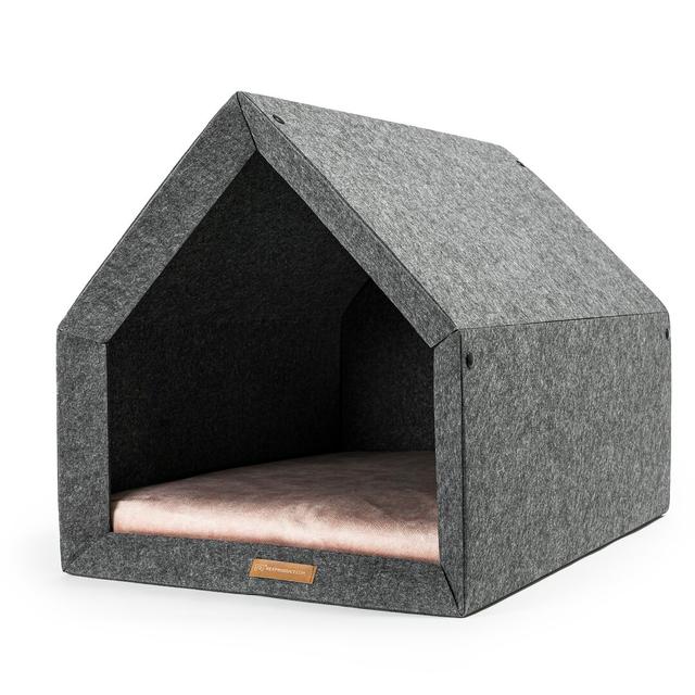 Ecological Hut Pet Cage Rexproduct Colour: Dark Grey/Pink, Size: 70cm H x 52cm W x 54cm D on Productcaster.