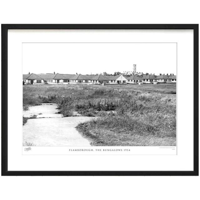 'Flamborough, the Bungalows 1954' by Francis Frith - Picture Frame Photograph Print on Paper The Francis Frith Collection Size: 60cm H x 80cm W x 2.3c on Productcaster.