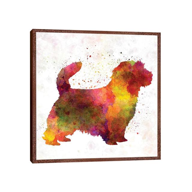 Norfolk Terrier In Watercolor by Paul Rommer - Floater Frame Gallery-Wrapped Canvas Giclée on Canvas Lark Manor Size: 66.04cm H x 66.04cm W, Frame Col on Productcaster.