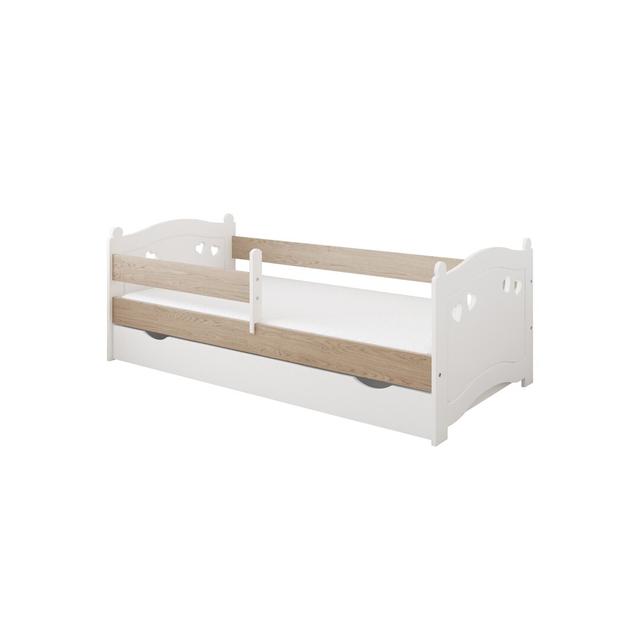 Raymond Convertible Toddler Bed Harriet Bee Size: European Toddler (80 x 180cm), Lying surface: 80 x 180cm, Colour (Bed Frame): Oak on Productcaster.