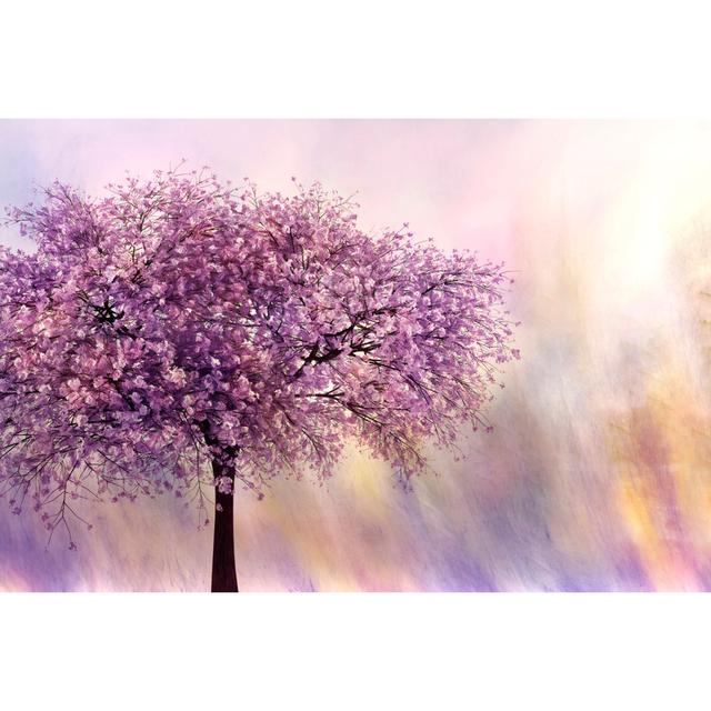 Cherry Tree by La_Corivo - No Frame Graphic Art on Canvas Marlow Home Co. Size: 40cm H x 60cm W x 1.8cm D on Productcaster.