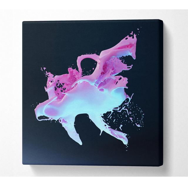 Milkshake Splash Metro Lane Format: Wrapped Canvas, Size: 81.3cm H x 81.3cm W x 10cm D on Productcaster.