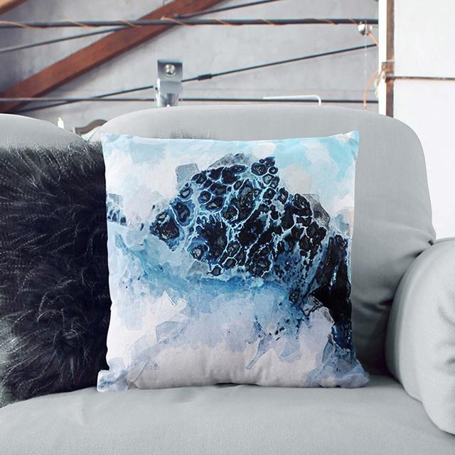 Abstract Square Throw Cushion East Urban Home Size: 55cm H x 55cm W x 20cm D, Backing Colour: White on Productcaster.