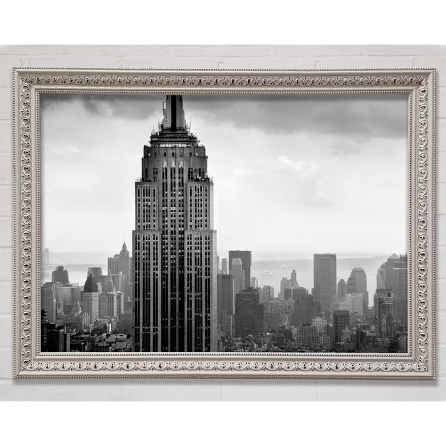 New York City Empire State B N W Skies - Print Bright Star Size: 21cm H x 29.7cm W x 3cm D on Productcaster.