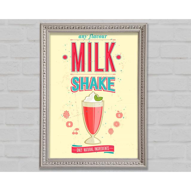 Milk Shake Framed Print Bright Star Size: 141.4cm H x 100cm W x 3cm D on Productcaster.