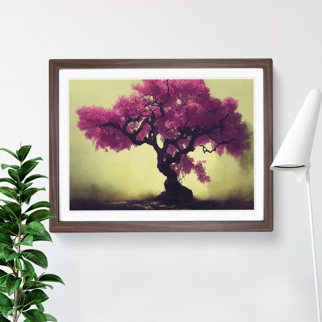 Charming Blossom Tree - Picture Frame Graphic Art Marlow Home Co. Size: 34cm H x 46cm W x 2cm D, Frame Colour: Walnut Framed on Productcaster.