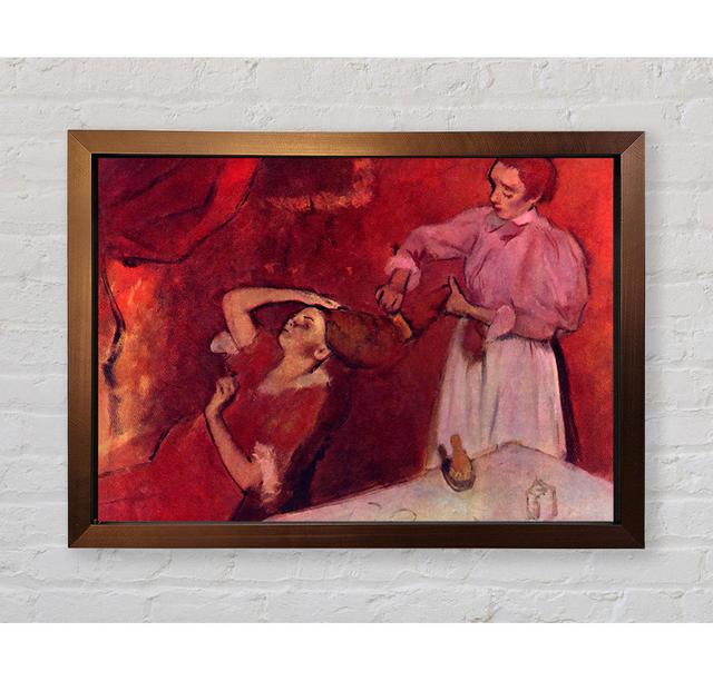 Combing Hair by Edgar Degas - Single Picture Frame Art Prints Bright Star Size: 100cm H x 141.4cm W x 3.4cm D on Productcaster.