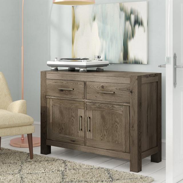 Bowenfels Narrow Sideboard Brayden Studio Colour: Dark Oak on Productcaster.