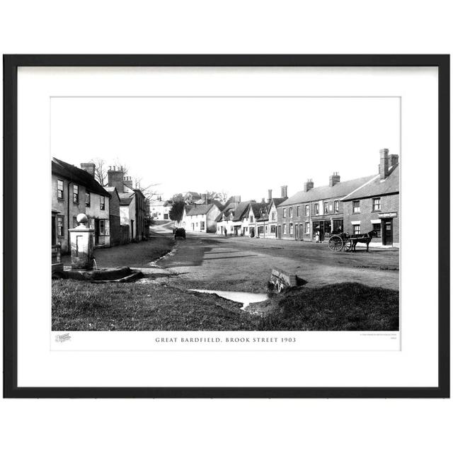 'Great Bardfield, Brook Street 1903' by Francis Frith - Picture Frame Photograph Print on Paper The Francis Frith Collection Size: 60cm H x 80cm W x 2 on Productcaster.