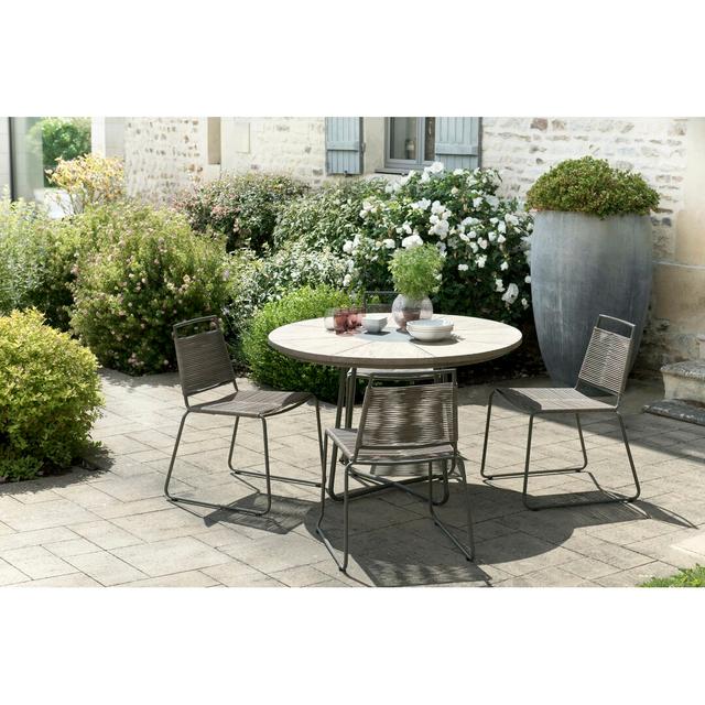 Worden Garden 4 Seater Dining Set Dakota Fields on Productcaster.