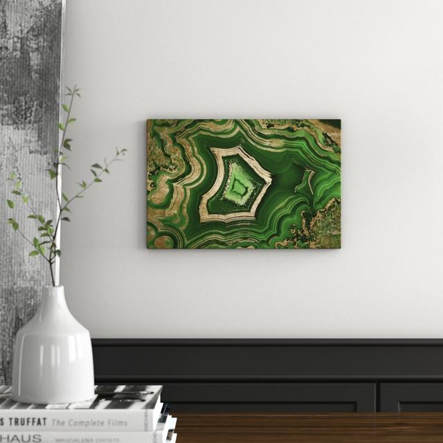 Dreaming About Emerald - Wrapped Canvas Painting East Urban Home Size: 61cm H x 91cm W x 4cm D on Productcaster.