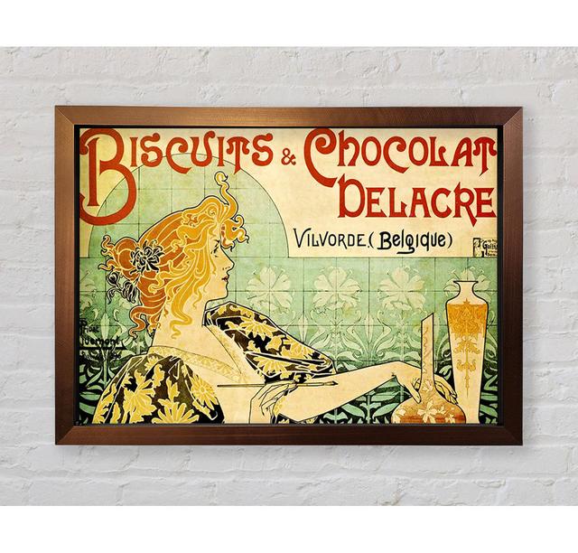 Biscuits And Chocolat Delacre - Single Picture Frame Art Prints Bright Star Size: 42cm H x 59.7cm W x 3.4cm D on Productcaster.