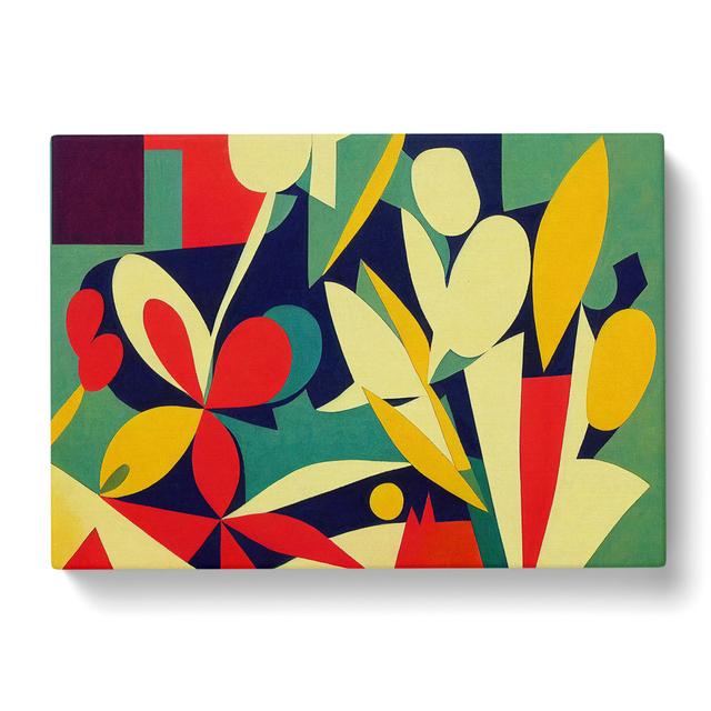 Unreal Abstract Flowers - Wrapped Canvas Graphic Art ClassicLiving Size: 50cm H x 76cm W x 3cm D on Productcaster.